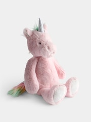 JoJo Maman Bébé Sparkles Unicorn Pink Soft Plush Toy - Image 2 of 4