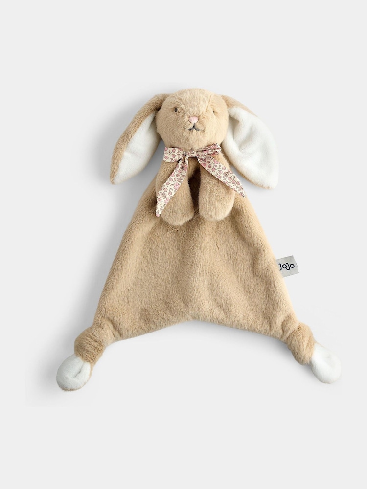 JoJo Maman Bébé Floral Billie Bunny with Scarf Comforter - Image 1 of 4 JoJo Maman Bébé Floral Billie Bunny with Scarf Comforter - Image 1 of 4