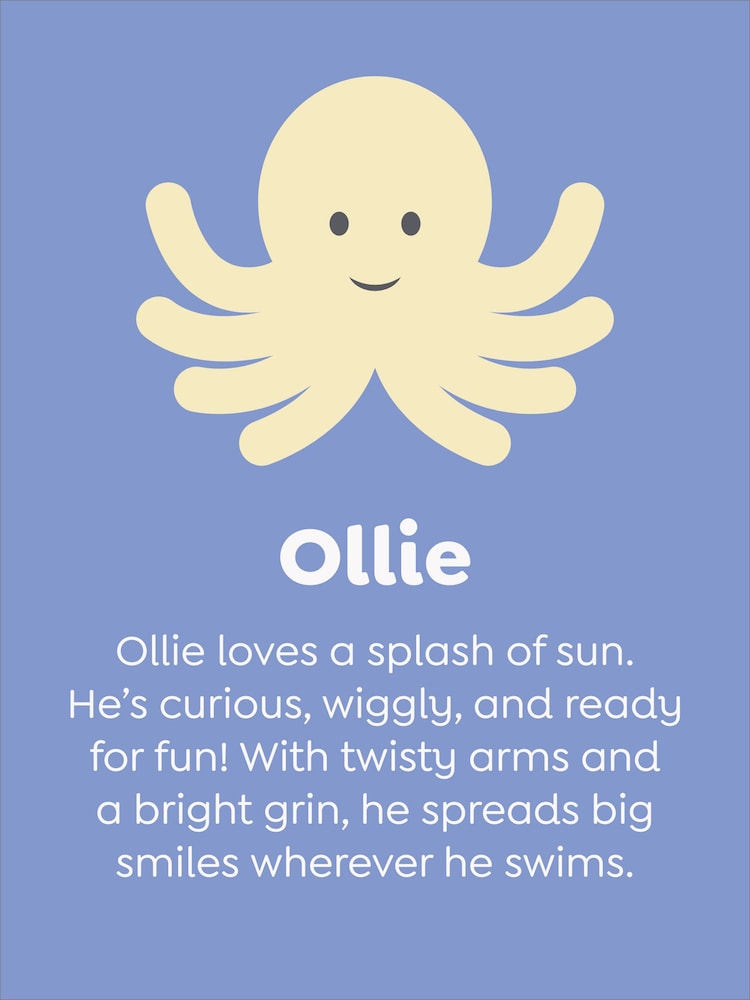 JoJo Maman Bébé Ollie Octopus Yellow Soft Plush Toy - Image 4 of 4