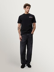 Les Deux Black Rural Back Graphic T-Shirt - Image 5 of 9
