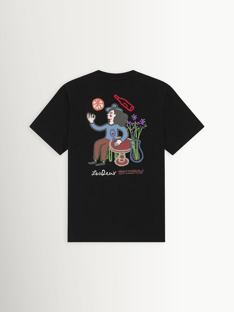 Les Deux Black Rural Back Graphic T-Shirt - Image 9 of 9