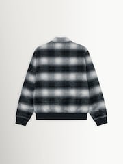 Les Deux Black Shadowcheck Varsity Jacket - Image 7 of 7