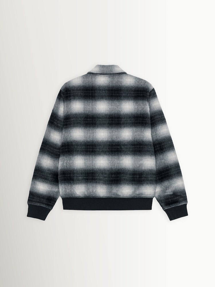 Les Deux Black Shadowcheck Varsity Jacket - Image 7 of 7