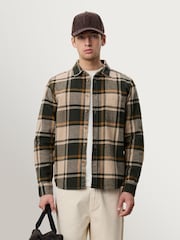 Les Deux Green Check Flannel Shirt - Image 1 of 9