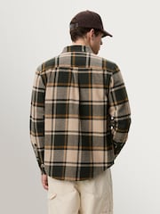 Les Deux Green Check Flannel Shirt - Image 2 of 9