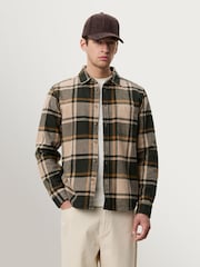 Les Deux Green Check Flannel Shirt - Image 7 of 9