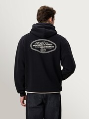 Les Deux Black Worldwide Back Graphic Hoodie - Image 2 of 5