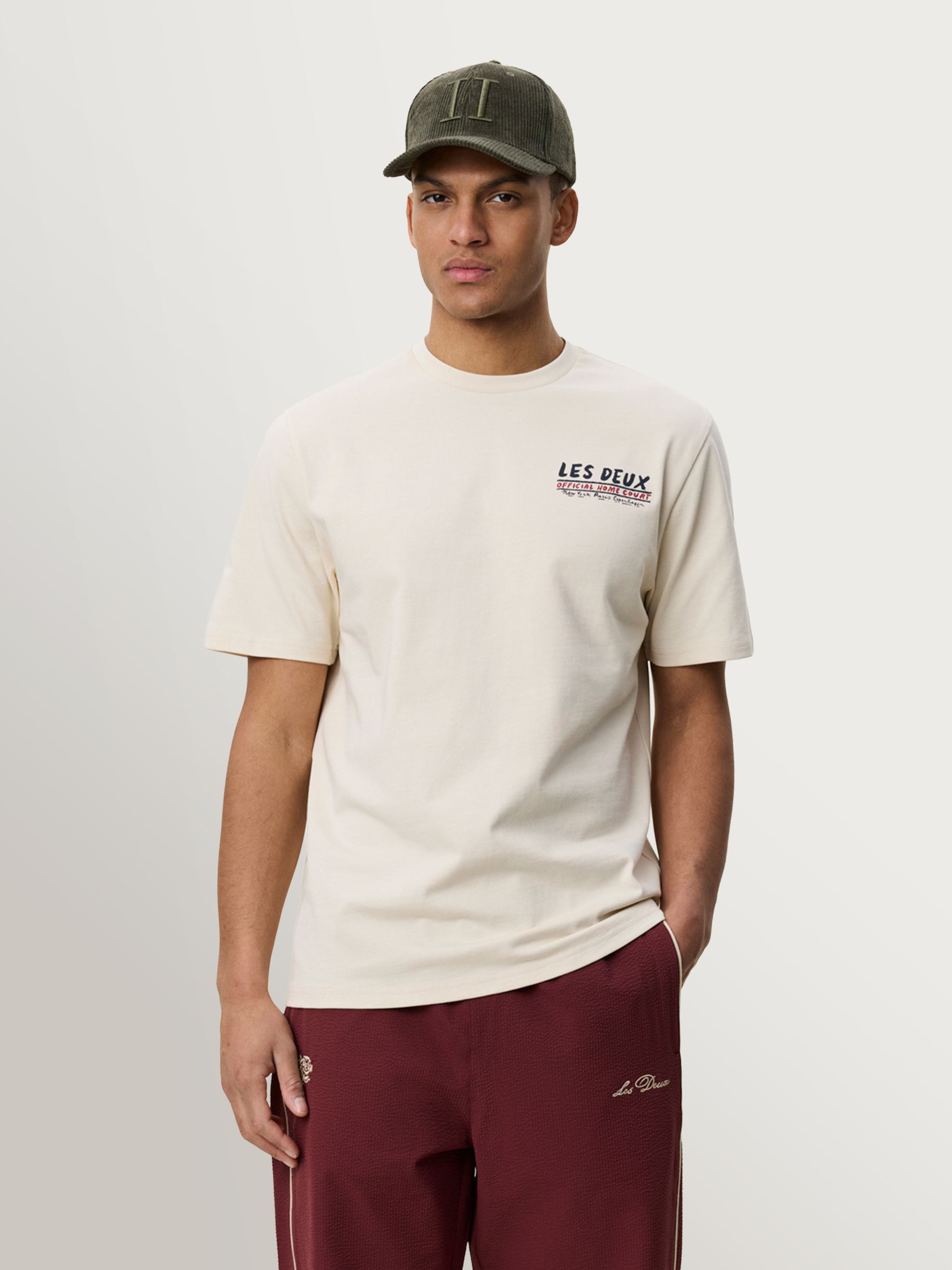 Les Deux Natural Record Back Graphic T-Shirt - Image 4 of 8