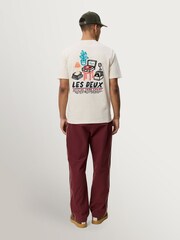 Les Deux Natural Record Back Graphic T-Shirt - Image 6 of 8