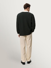 Les Deux Green Waffle Long Sleeve Football Jersey - Image 6 of 9