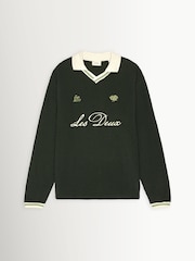 Les Deux Green Waffle Long Sleeve Football Jersey - Image 8 of 9