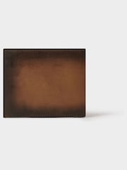 Osprey London Brown The Hand Burnished Leather Coin Pocket Wallet - Image 4 of 6