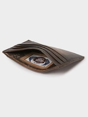Osprey London Brown The Hand Burnished Leather Card Holder - Image 6 of 6