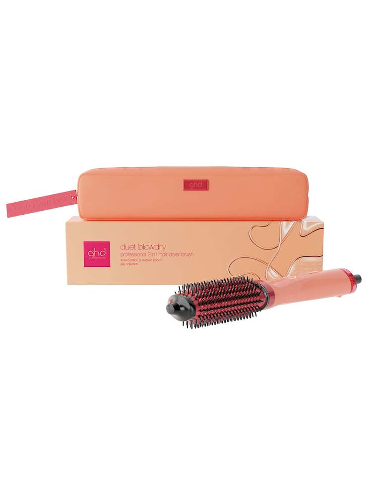 ghd Duet Blowdry Limited Edition Hair Dryer Brush in Sun-Kissed Peach - Image 1 of 7