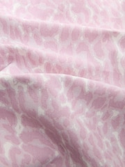 Pink Leopard Print Wide Leg Jeans - Image 3 of 3