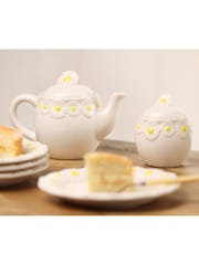 Widdop White Teapot - Daisy - Image 1 of 4