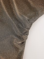 Gold Metallic Sleeveless Drape Top - Image 7 of 7