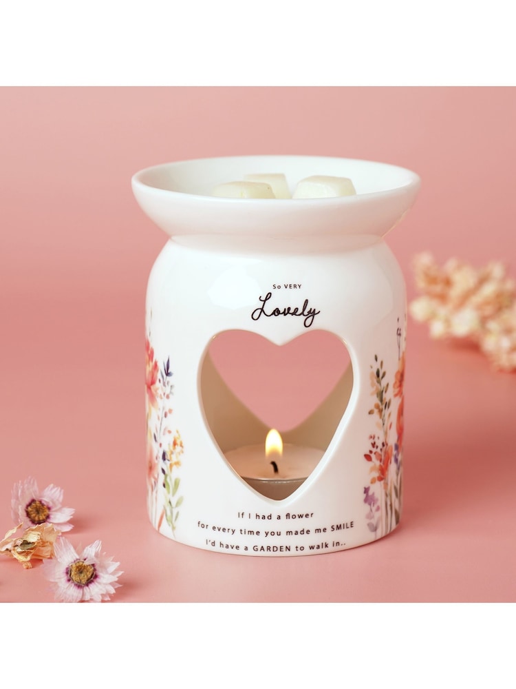 Widdop White Wax Melt Burner - So Very Lovely - Image 1 of 2