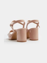 Yours Curve Natural Wide Fit Square Toe Occasion Platform Sandals - Image 4 of 4