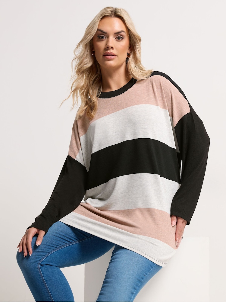 Yours Curve Bold Stripe Top - 画像 1 / 4