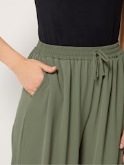 Verde - Long Tall Sally Gathered Hem Trousers - Imaginea 4 din 5