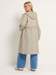 Yours Curve Natural Longline Parka Jacket - Image 3 of 6