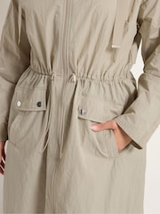 Yours Curve Natural Longline Parka Jacket - Image 5 of 6