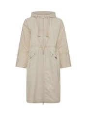 Yours Curve Natural Longline Parka Jacket - Image 6 of 6