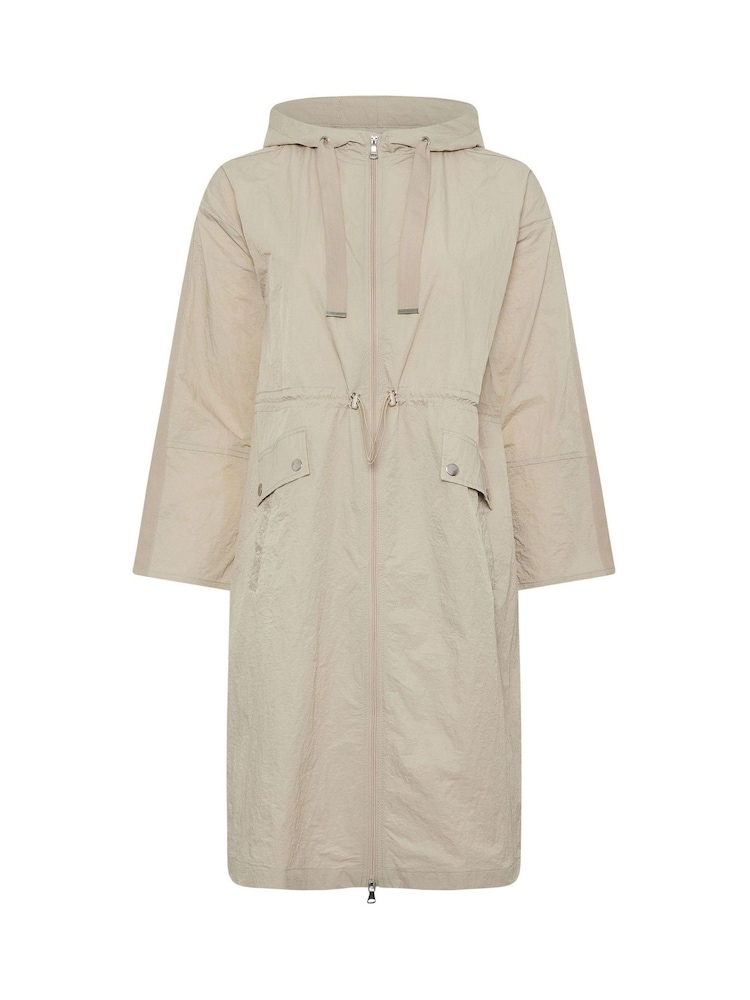 Yours Curve Natural Longline Parka Jacket - Image 6 of 6