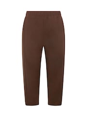 Yours Curve Brown Barrel Trousers - Image 5 of 5