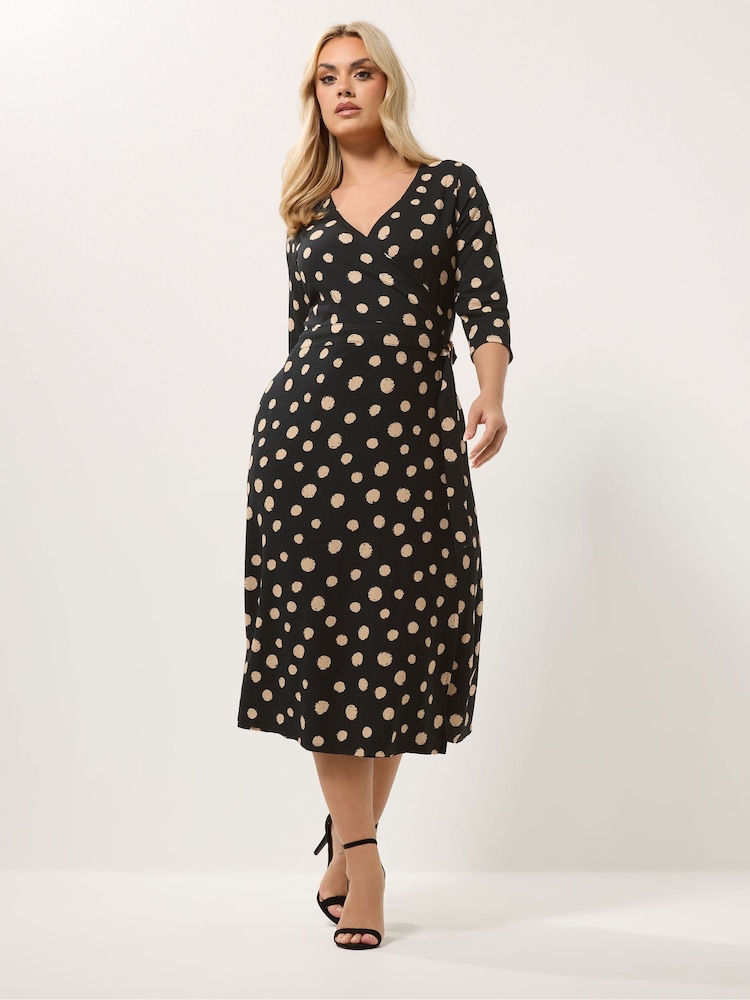 Rochie petrecută Yours Curve Spot - Imaginea 2 din 5