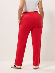 Yours Curve Red Drawstring Joggers - Image 3 of 5
