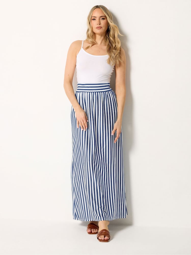 Long Tall Sally Blue Stripe Maxi Skirt - Image 1 of 5