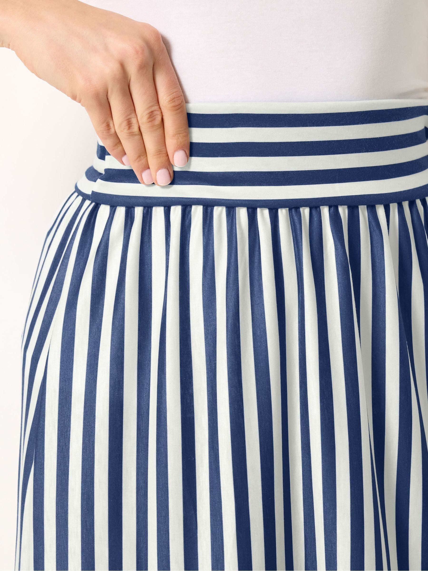Buy Long Tall Sally Blue Stripe Maxi Skirt from Next USA