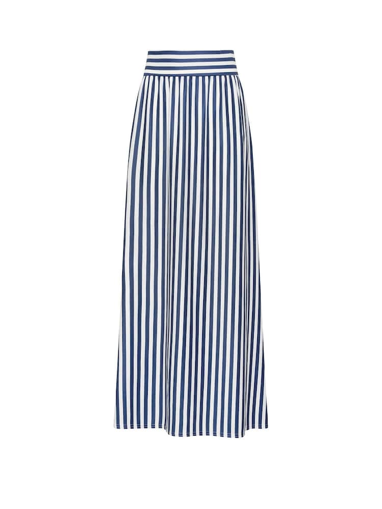 Long Tall Sally Blue Stripe Maxi Skirt - Image 5 of 5