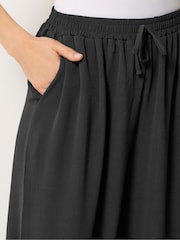 Negru - Long Tall Sally Gathered Hem Trousers - Imaginea 4 din 5