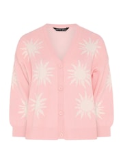 Yours Curve Pink Limited Balloon Sleeve Cardigan - Image 6 of 6