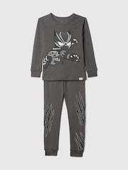 Gap Grey Black Panther Cotton Long Pyjamas Set (12mths-5yrs) (12mths-5yrs) - Image 1 of 2