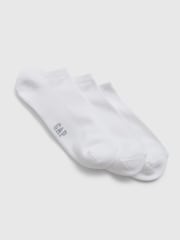 Gap White Adults 3 Pack Basic Logo Ankle Socks - Image 1 of 2
