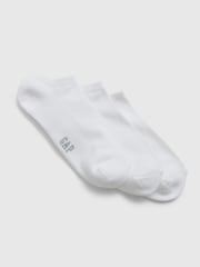 Gap White Adults 3 Pack Basic Logo Ankle Socks - Image 2 of 2