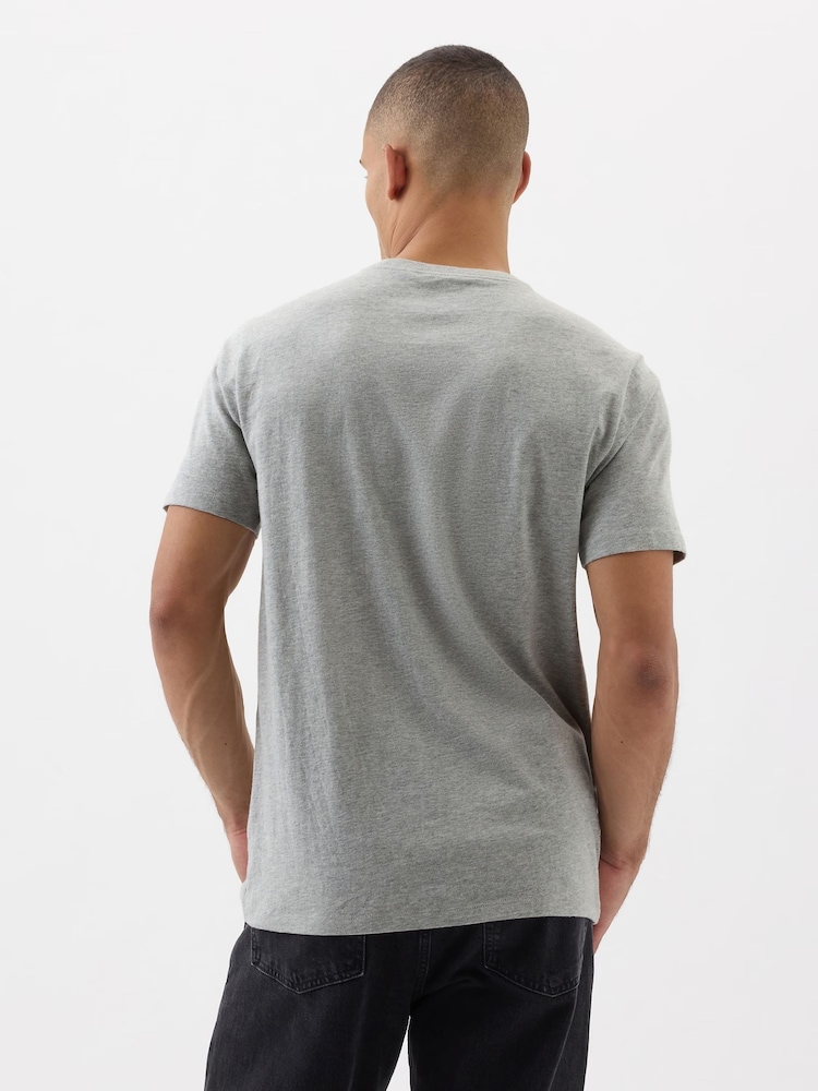 Gap Grey Everyday Soft Logo T-Shirt - Image 2 of 3