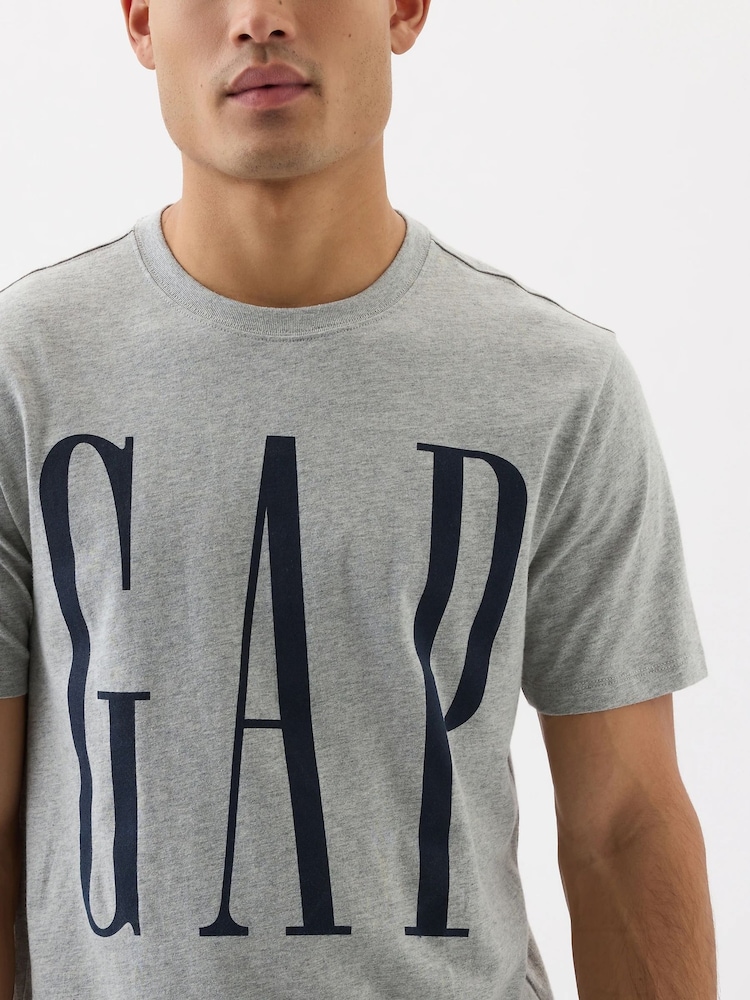 Gap Grey Everyday Soft Logo T-Shirt - Image 3 of 3