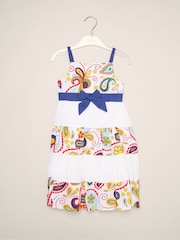 Miss Yellow Paisley Print Strappy Dress - Image 1 of 3