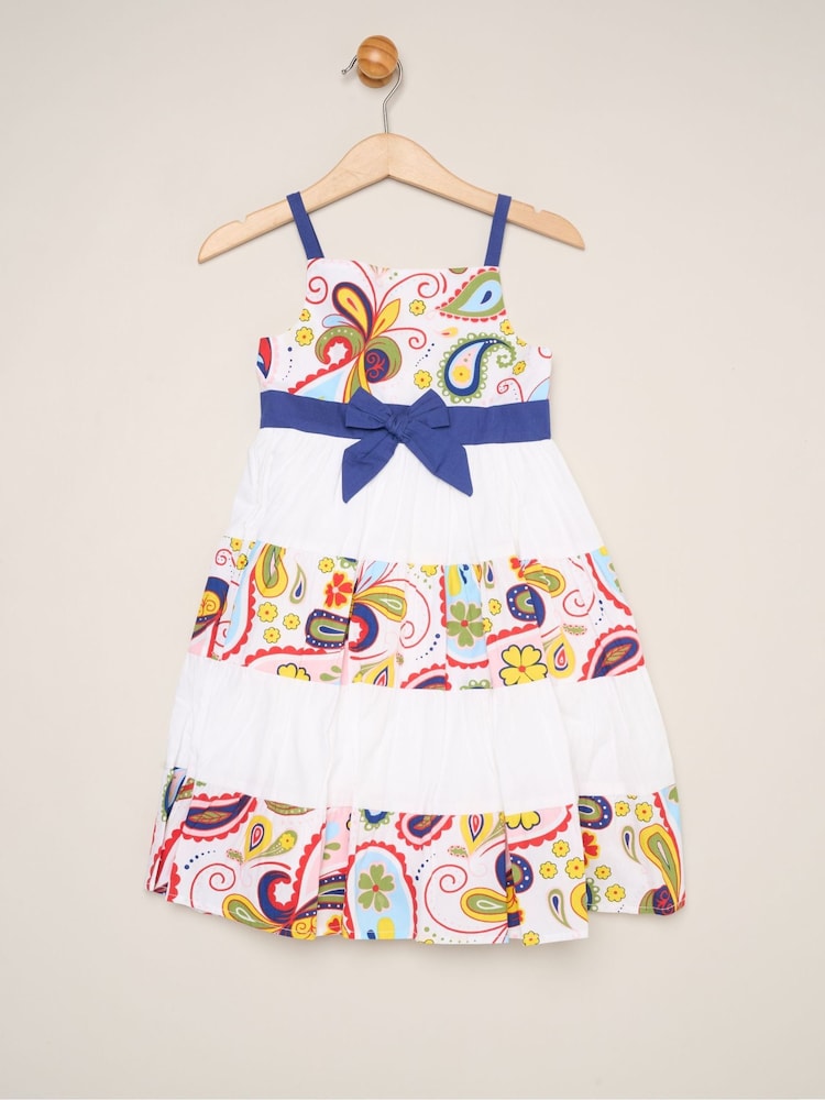 Miss Yellow Paisley Print Strappy Dress - Image 2 of 3 Miss Yellow Paisley Print Strappy Dress - Image 2 of 3