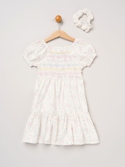 Miss Floral Embroidered Smocked Dress Set - Imagen 1 de 5