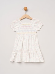 Miss Floral Embroidered Smocked Dress Set - Imagen 2 de 5