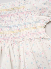 Miss Floral Embroidered Smocked Dress Set - Imagen 3 de 5