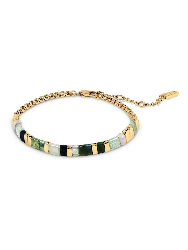 Radley 18ct Gold Plated Pale Green Tone Friendship Bracelet - Image 2 of 4 Radley 18ct Gold Plated Pale Green Tone Friendship Bracelet - Image 2 of 4