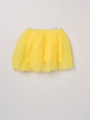 Miss Yellow Bow Applique Short Sleeve T-Shirt And Tutu Skirt Outfit Set - Image 5 of 5