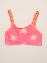 Miss Pink Sun Printed Bikini With Rash Guard - Image 4 of 6